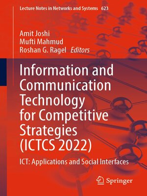 cover image of Information and Communication Technology for Competitive Strategies (ICTCS 2022)